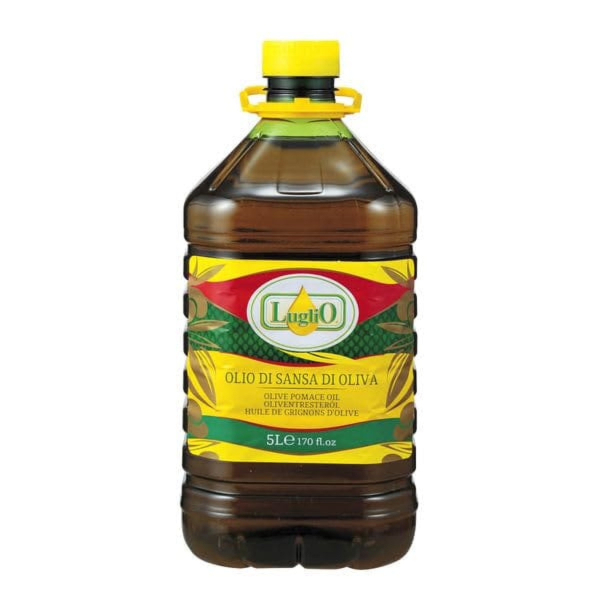 Luglio Olive Pomace Oil 5L bottle for cooking and frying at AL MODINA Japan