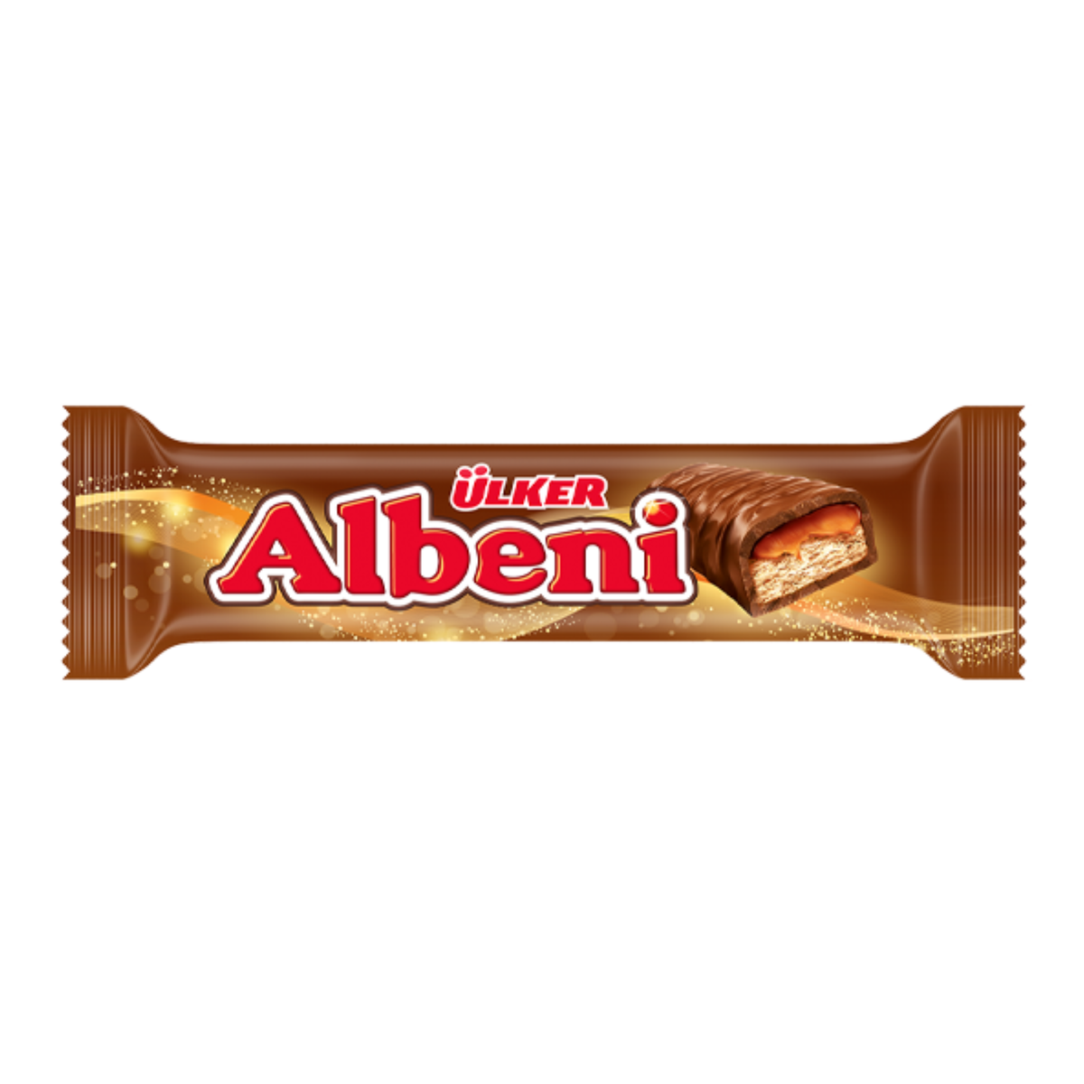 Ülker Albeni 40g chocolate caramel biscuit bar available at AL MODINA Japan
