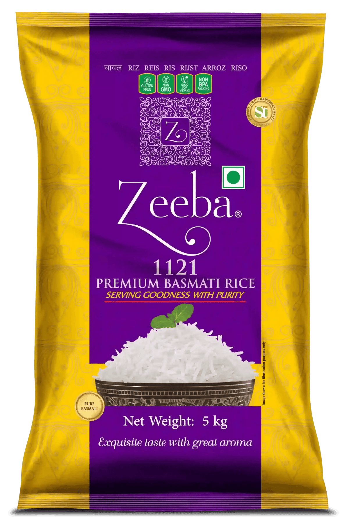 Zeeba Premium Basmati Rice 5Kg - AL MODINA