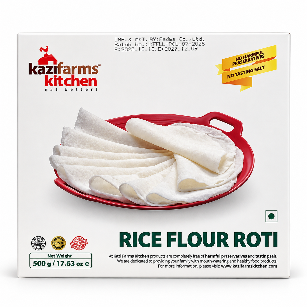 RICE FLOUR ROTI - Kazi Farms Kitchen