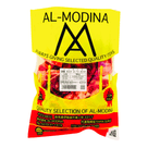 Al-Modina branded packaged fresh beef with bone, 100% Halal certified, yellow and red label