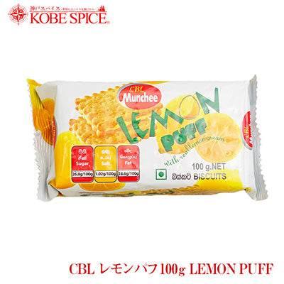 CBL Munchee Lemon Puff 100g biscuit pack with lemon flavor and nutritional information