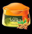 Dabur Vatika Extreme Moisturizing Styling Hair Cream jar with almond and leaf graphics