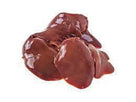 Raw chicken liver isolated on white background, fresh poultry meat for cooking