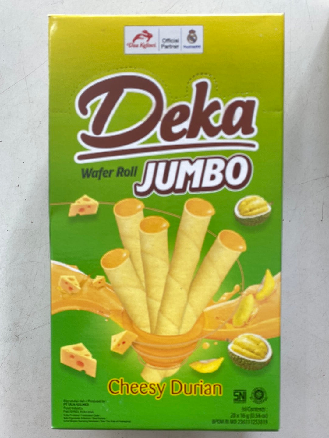 Deka wafer roll jumbo Cheesy Durian