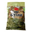 PRAN brand dry bay leaves in transparent sealed packaging with green and brown leaf images