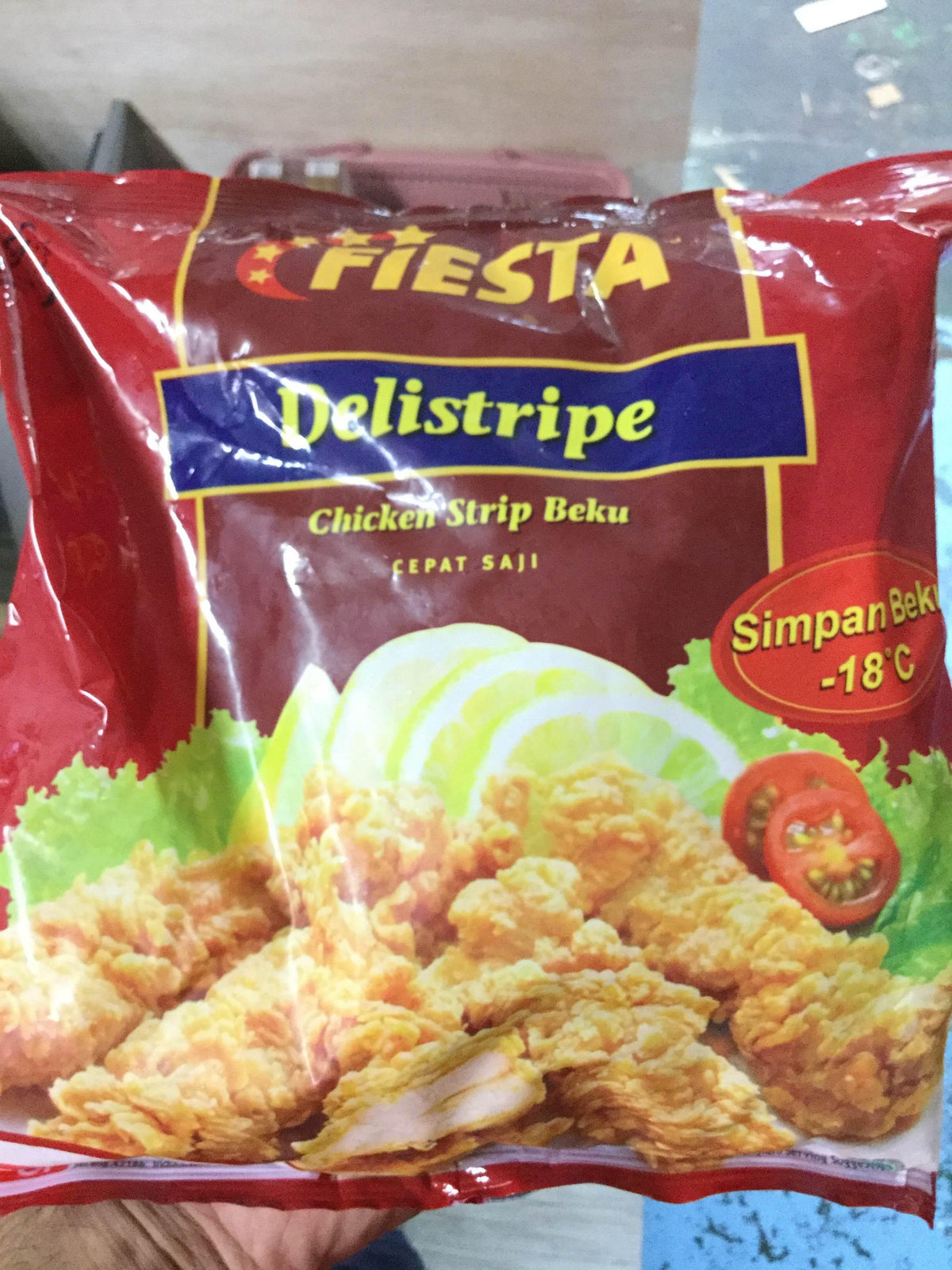 Delistripe Chicken Strip Beku 500g - AL MODINA