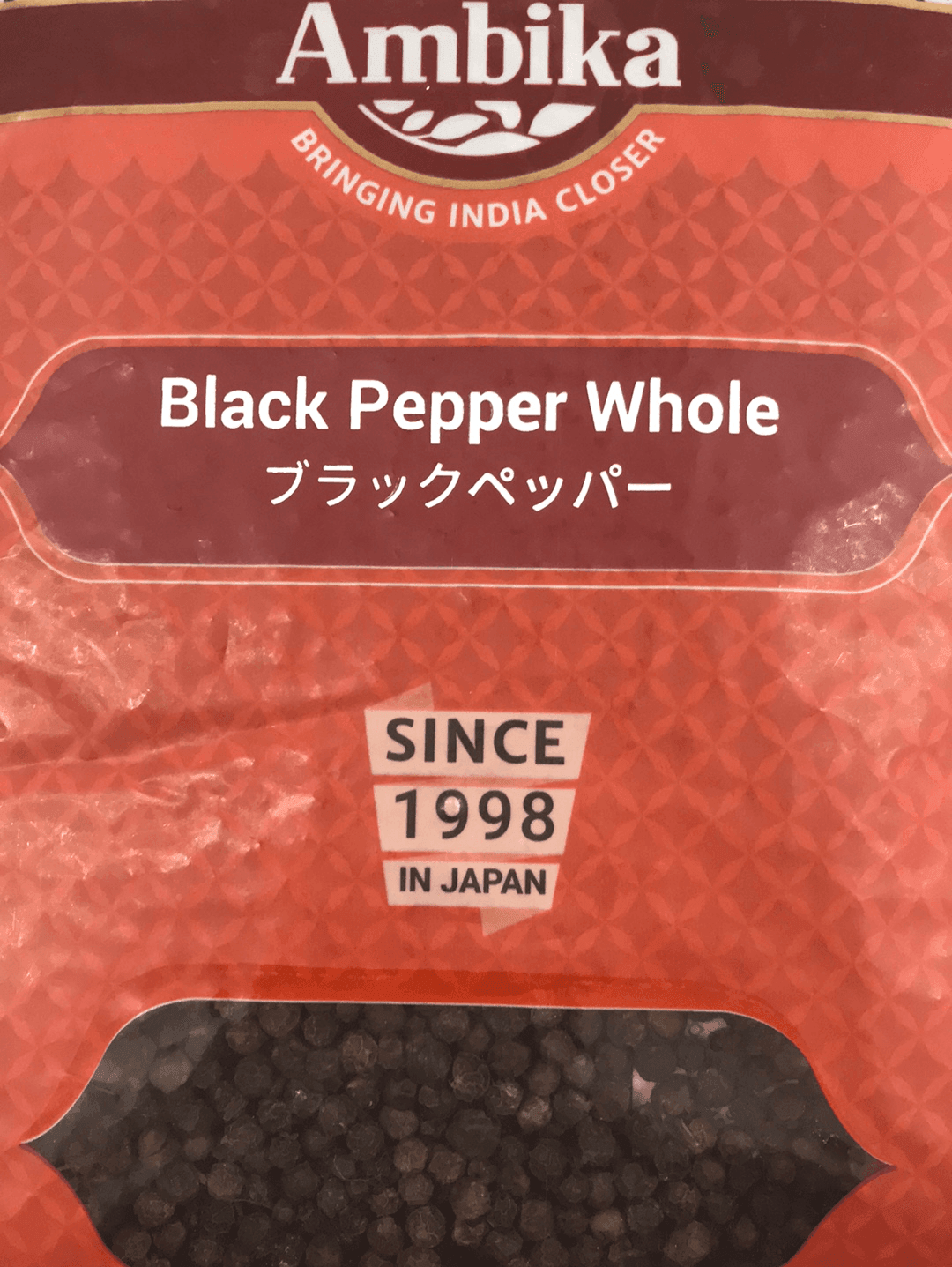 BLACK PEPPER WHOLE 500g - AL MODINA
