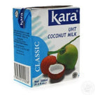 Kara Classic UHT Coconut Milk carton 200ml with green and brown coconuts image