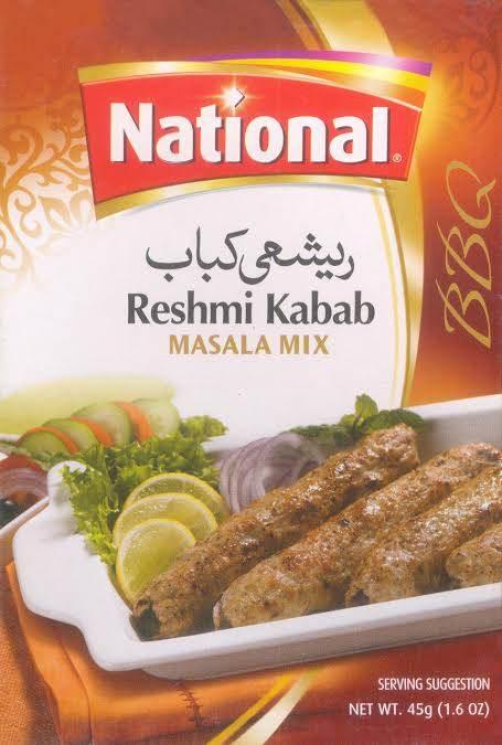 Reshmi Kebab Masala Mix by National 45g - AL MODINA